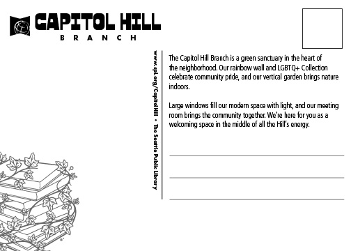 Capitol Hill Branch postcard back