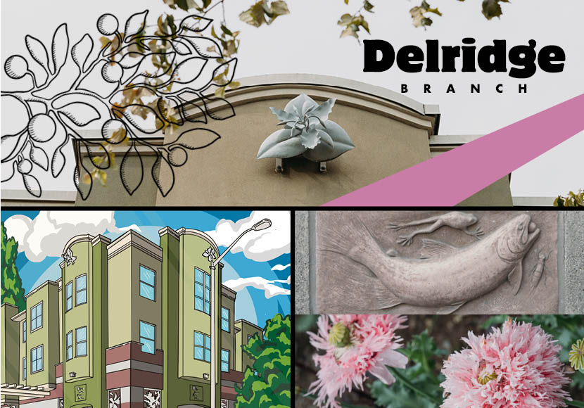 Delridge Branch postcard front