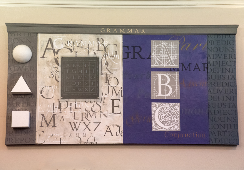 Two-paneled installation