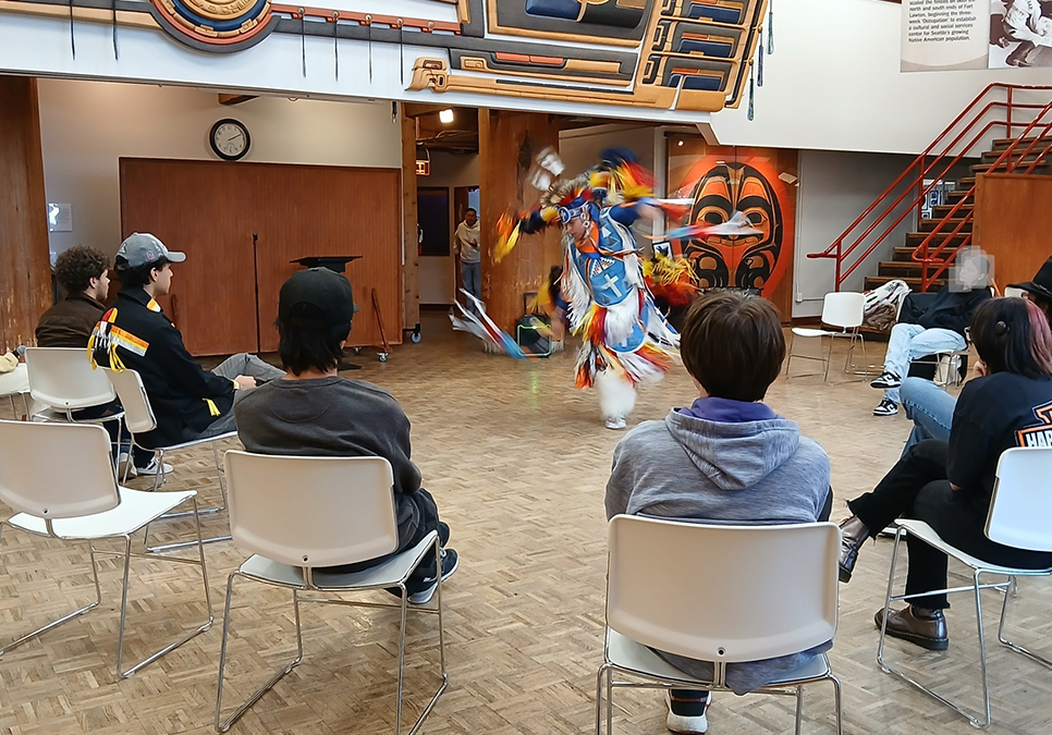 Youth at a reading group.